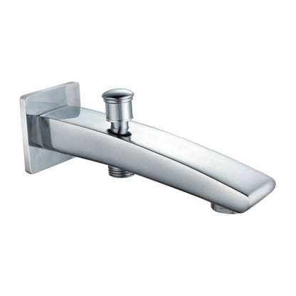 Shaw Mason Chrome Bath Spout with Diverter - 165mm