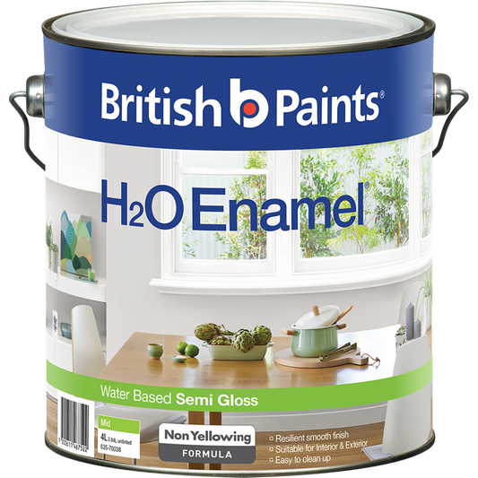 British Paints H2O Enamel - 4L