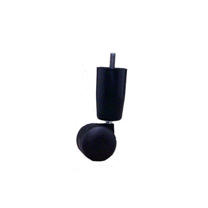 Move It Bed Leg - 3/8" - Steel/Plastic - Black - 50mm Wheel