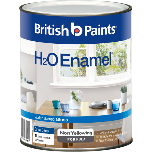 British Paints H2O Enamel - 1L
