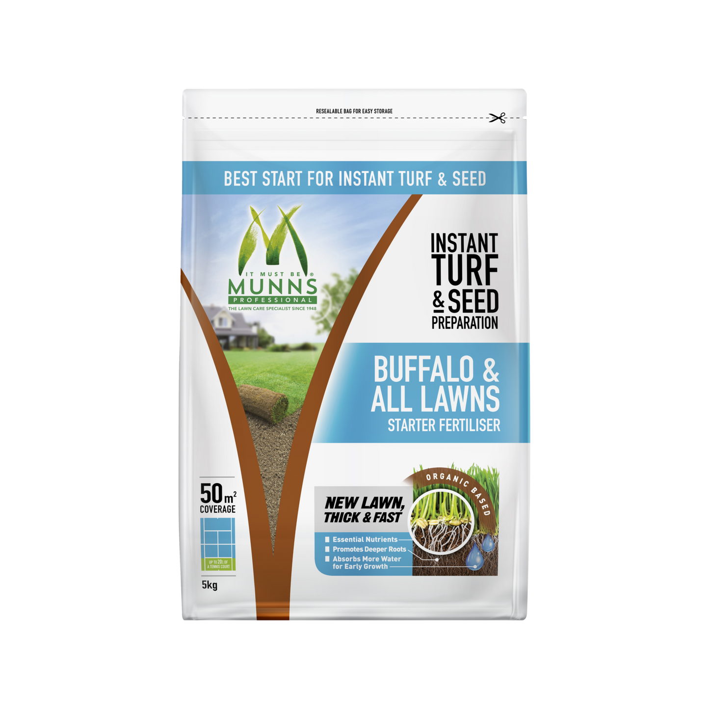 Munns Professional Lawn Starter Fertiliser - 5kg