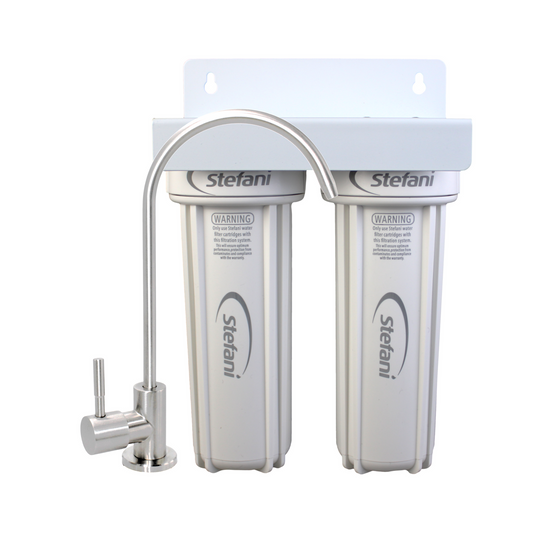 Stefani Leaf Free Twin Stage Undersink Water Filtration System