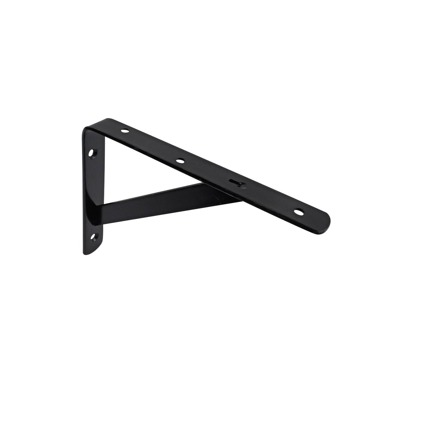 Carinya Black Heavy Duty Straight Stayed Bracket - 200x150mm