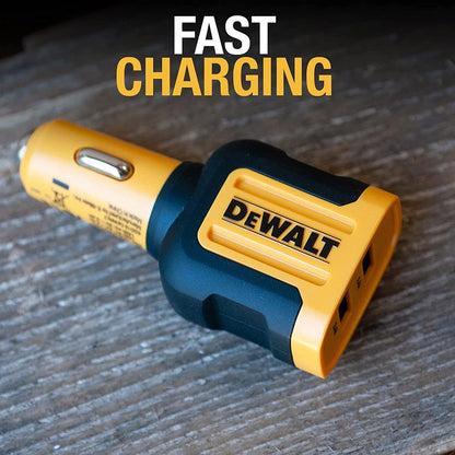 Dewalt 2 Port Mobile USB Fast Car Charger