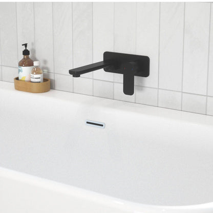 Caroma Luna Wall Basin Mixer - 180 x 122 x 230mm - Satin Black