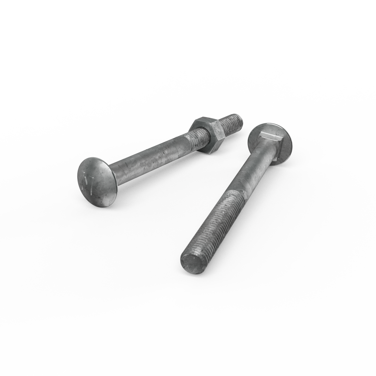 Zenith Hot Dip Galvanised Cup Head Bolts & Nuts - M8 x 90mm - 25 Pack