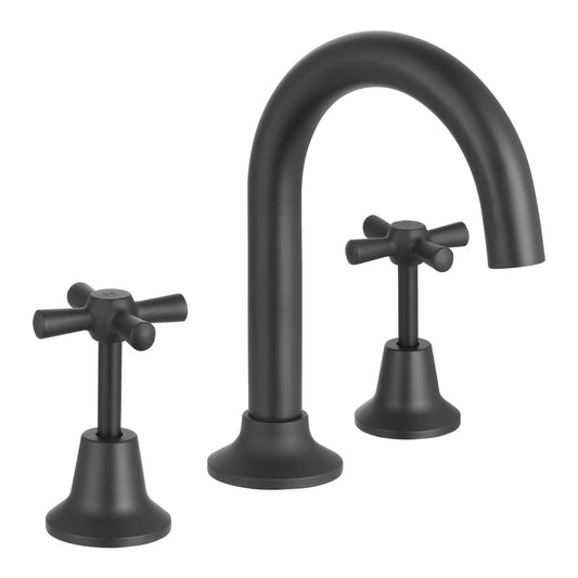 Mondella Matte Black Cadenza Basin Set - 1/2 Turn - 260 x 190mm