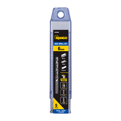 Kango HSS Drill Bit - 6mm - 5 Pack