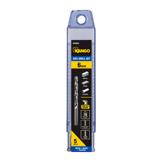 Kango HSS Drill Bit - 6mm - 5 Pack