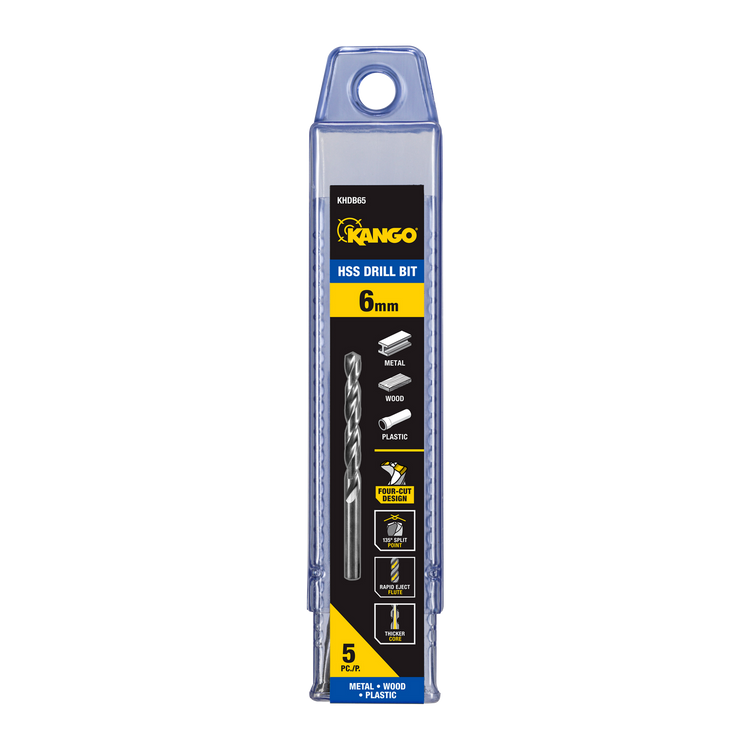Kango HSS Drill Bit 6mm 5 Pack