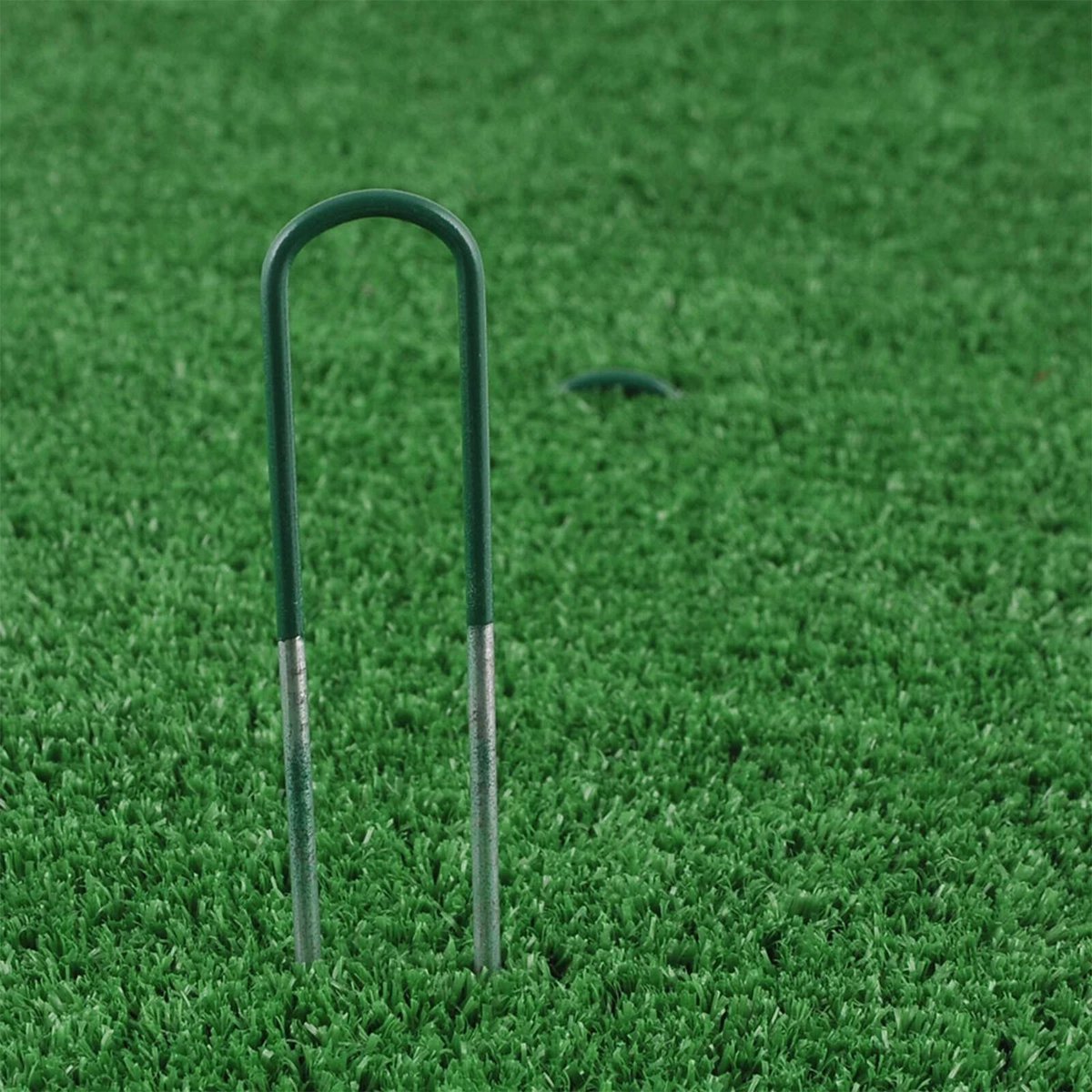 Jack Turf Peg - 150mm - Steel - Green PVC Coated - 100 Pack