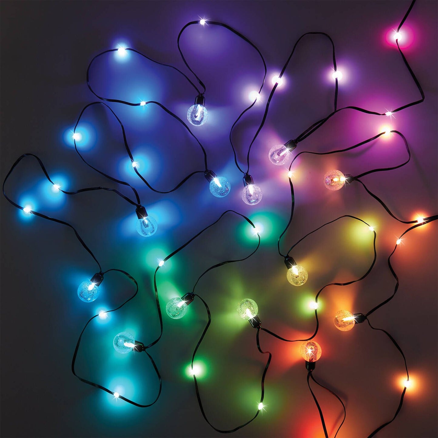 Lytworx Colour Changing Bubble Lights - 7m - 40 Pack