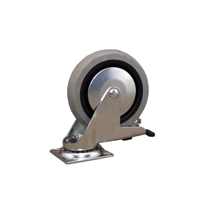 Move It 100mm Grey Rubber Heavy Duty Swivel Brake Castor