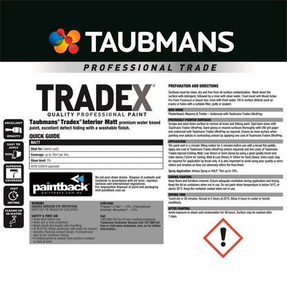 Taubmans Tradex Paint - 4L - Matt