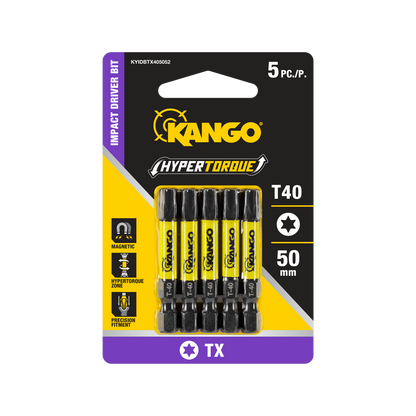 Kango Impact Driver Bit - TX40 - 50mm - 5 Pack