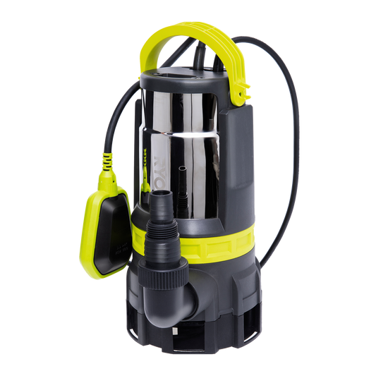Ryobi Clean and Dirty Water Submersible Pump - 750W - 16,500L/hr - RACSUP12