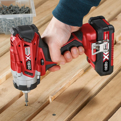 Ozito Cordless Compact Drill & Impact Driver Kit - 18V