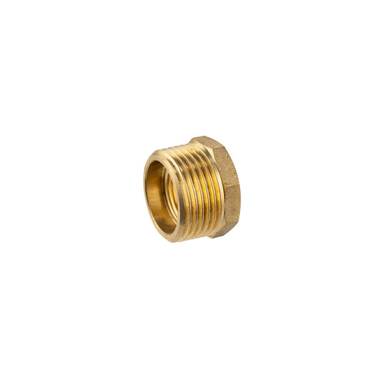 Brasshards Brass Threaded Hex Reducing Bush - 25 x 15mm