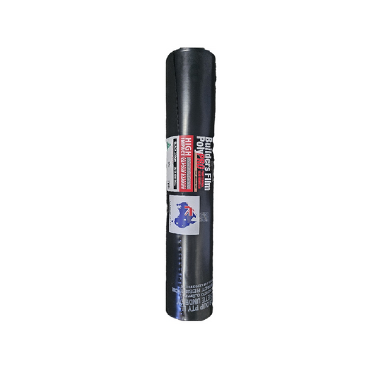 Cagroup Black High Impact Polypro Builders Film - 2 Rolls - 40m x 200um