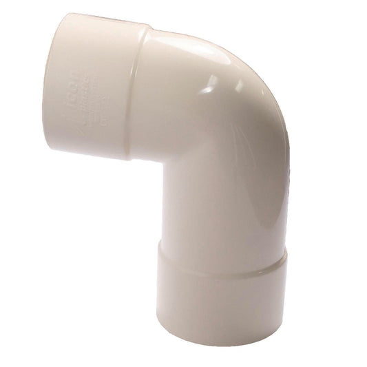 Icon Plastics Round Bend Downpipe - 65mm - 95deg