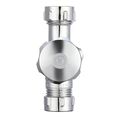 Evekare Chrome Double Mini Cistern Stop Tap - 15 x 15mm