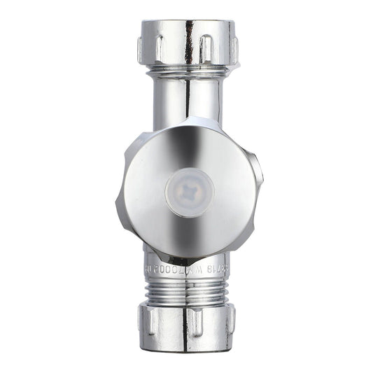 Evekare Chrome Double Mini Cistern Stop Tap - 15 x 15mm