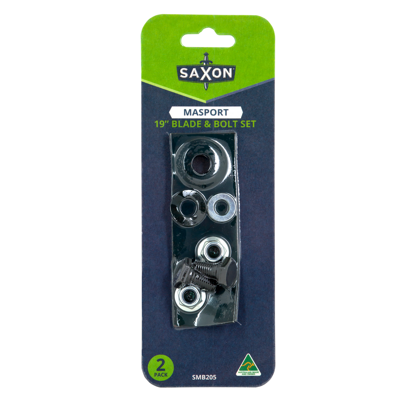Saxon Masport Mower 19" Blade and Bolt Set SMB205 - 2 Pack