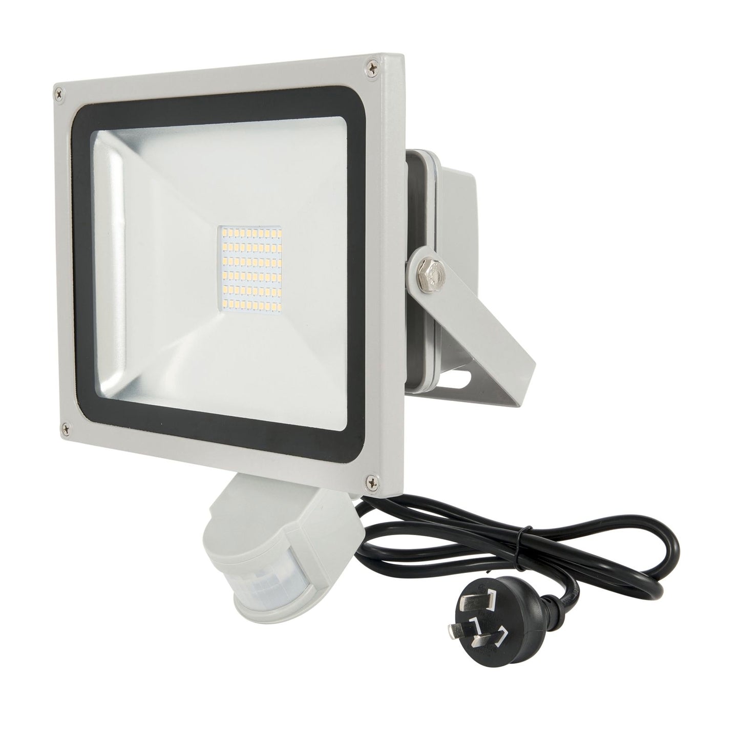 Brilliant Ranger III LED Sensor Flood Light - 30W - Grey - 2700 Lumens
