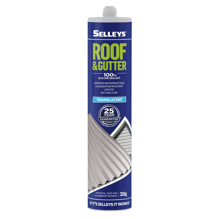Selleys Roof & Gutter Silicone Sealant 310g - Translucent