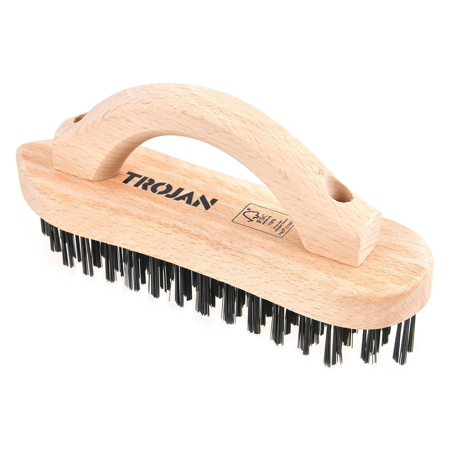 Trojan Carbon Steel Wire Brush - 6 x 16 Rows