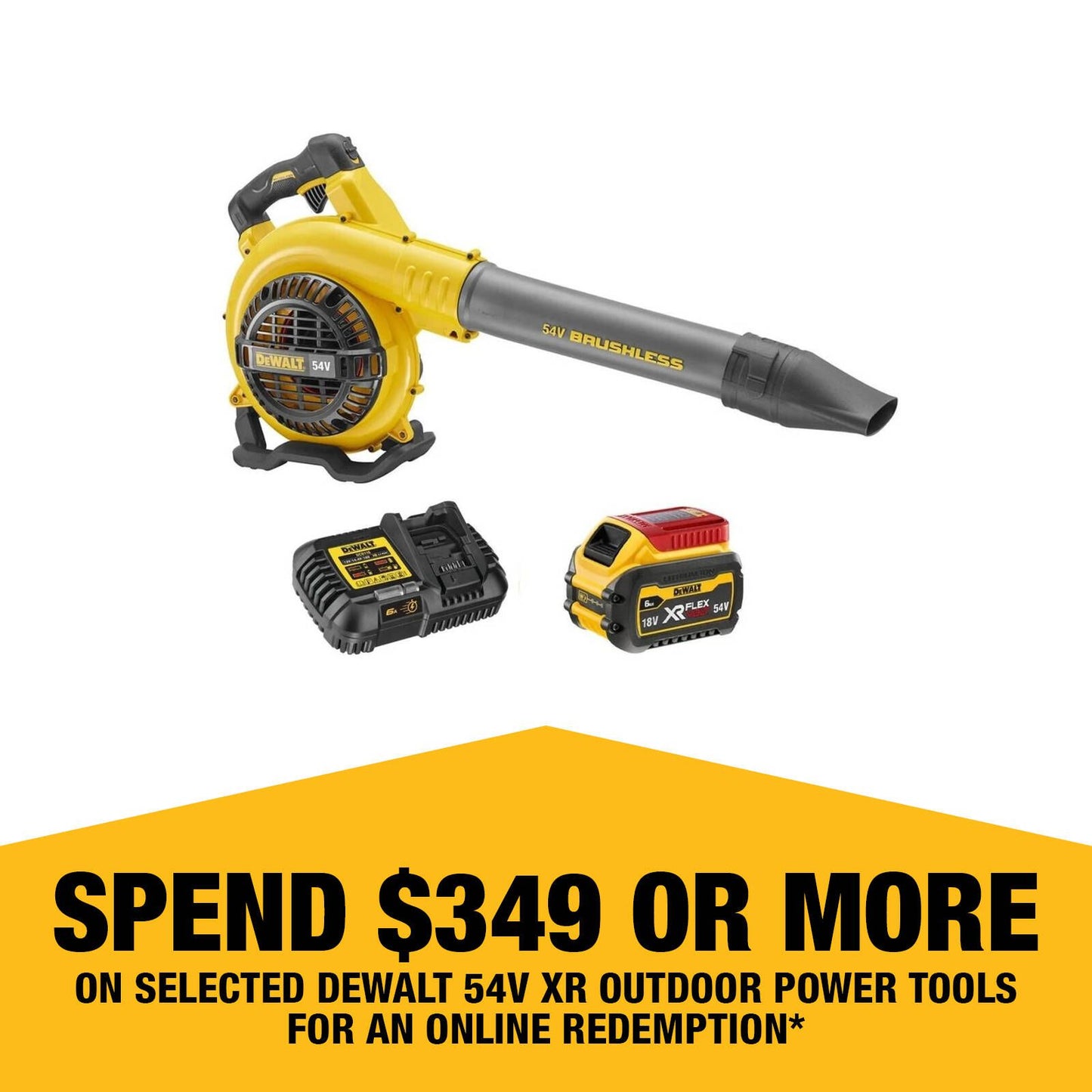 Dewalt XR FLEXVOLT Brushless Blower Kit - 54V - 720W - 6.0Ah