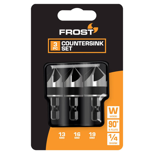 Frost Countersink Set - 13,16,19mm - 3 Pack