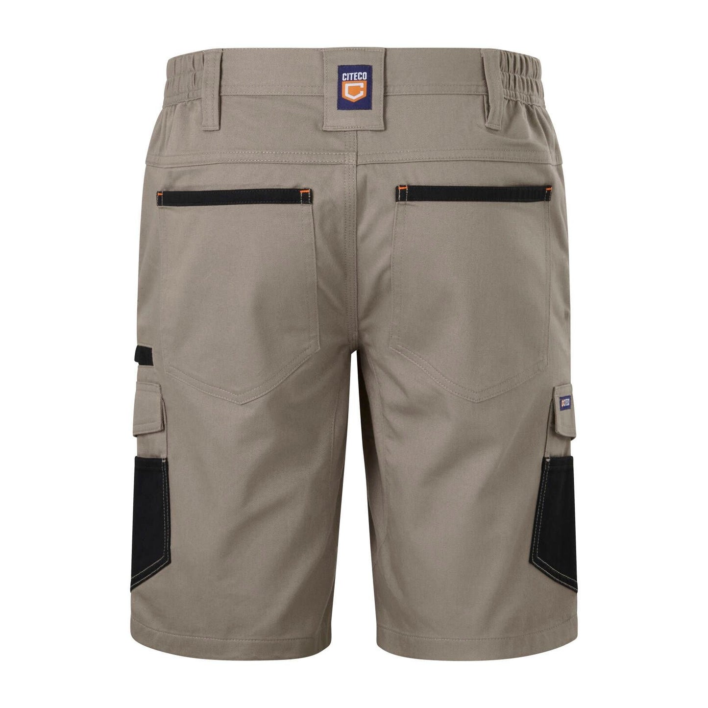Citeco Size 97r Khaki Mid Shorts Cotton Stretch Cargo