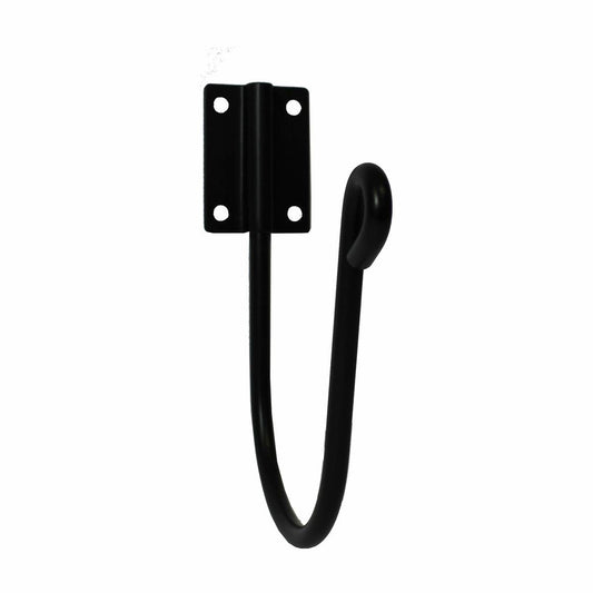 Haxbury Black Hose Hook - 30m Powder Coated Steel - Garden Storage