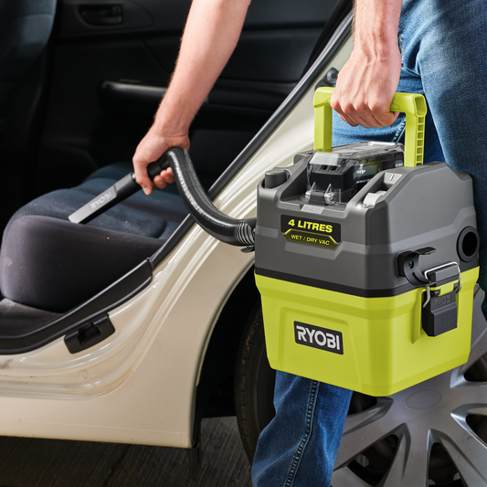 Ryobi Wet and Dry Compact Vacuum - 4L - 18V ONE+ - Tool Only