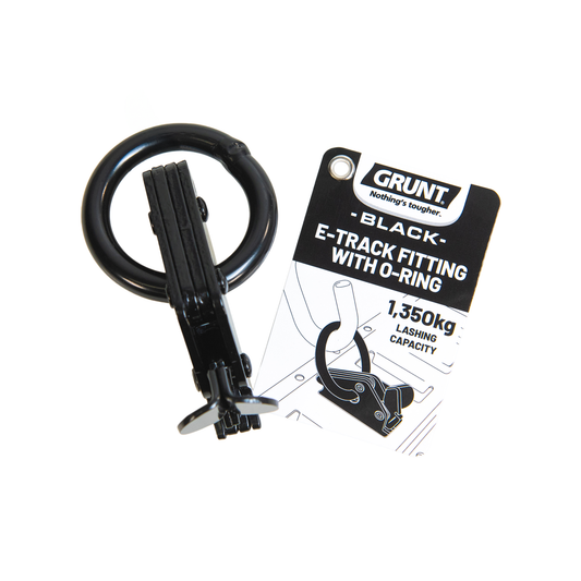 Grunt Black E-Track Fitting with O Ring