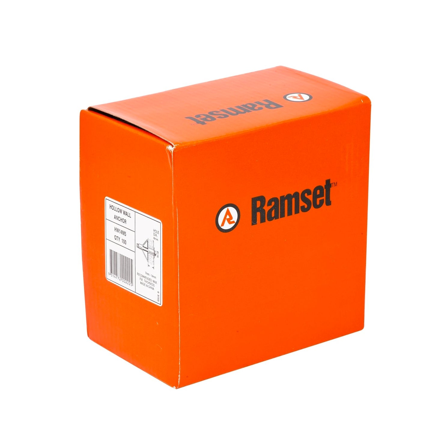 Ramset Hollow Wall Anchor - 9mm - 100 Pack