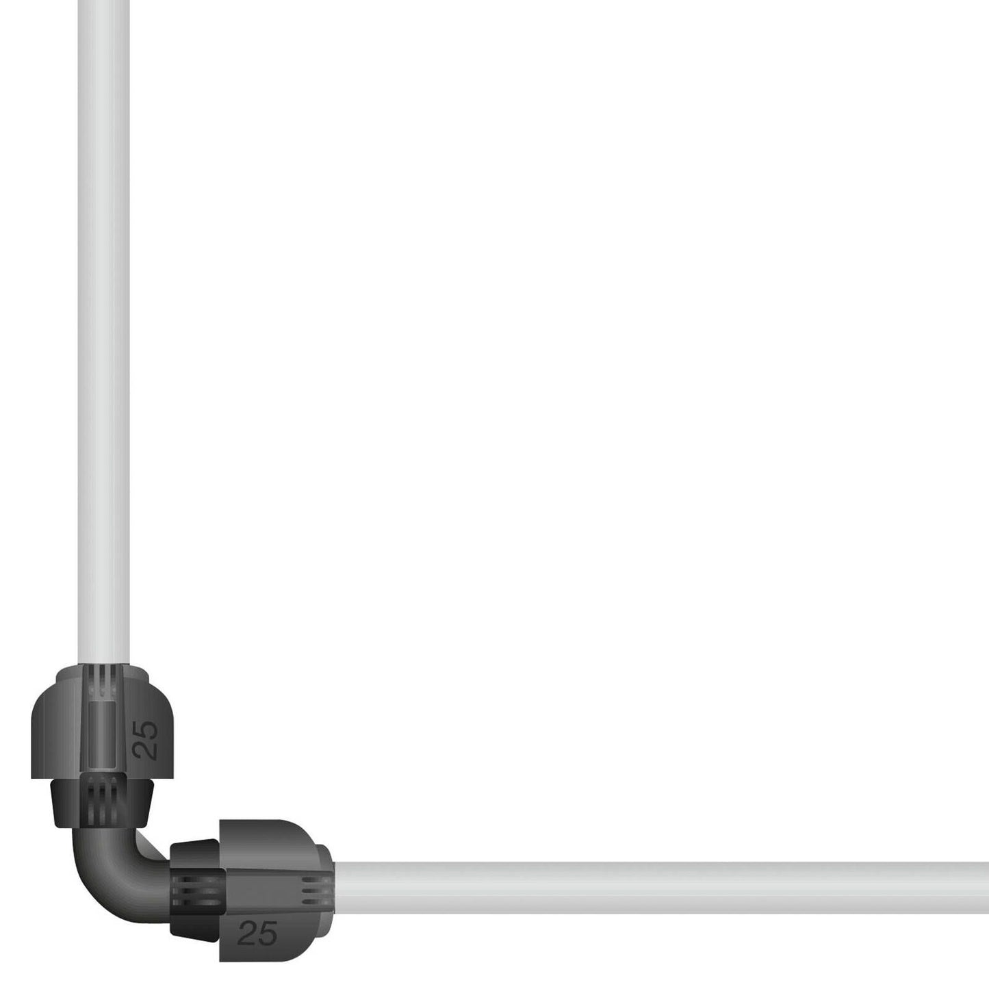 Gardena Pipeline Elbow - 25mm - 90°