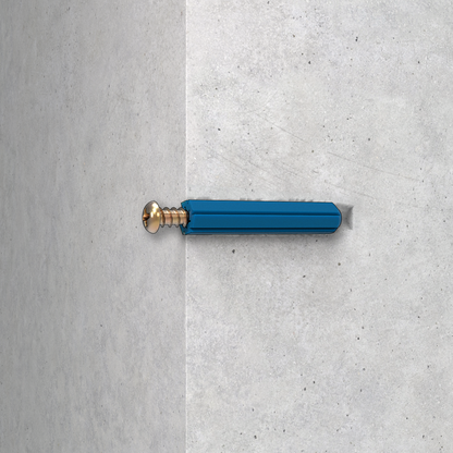 Ramset Blue Wall Plugs - 8 x 25mm - 25 Pack
