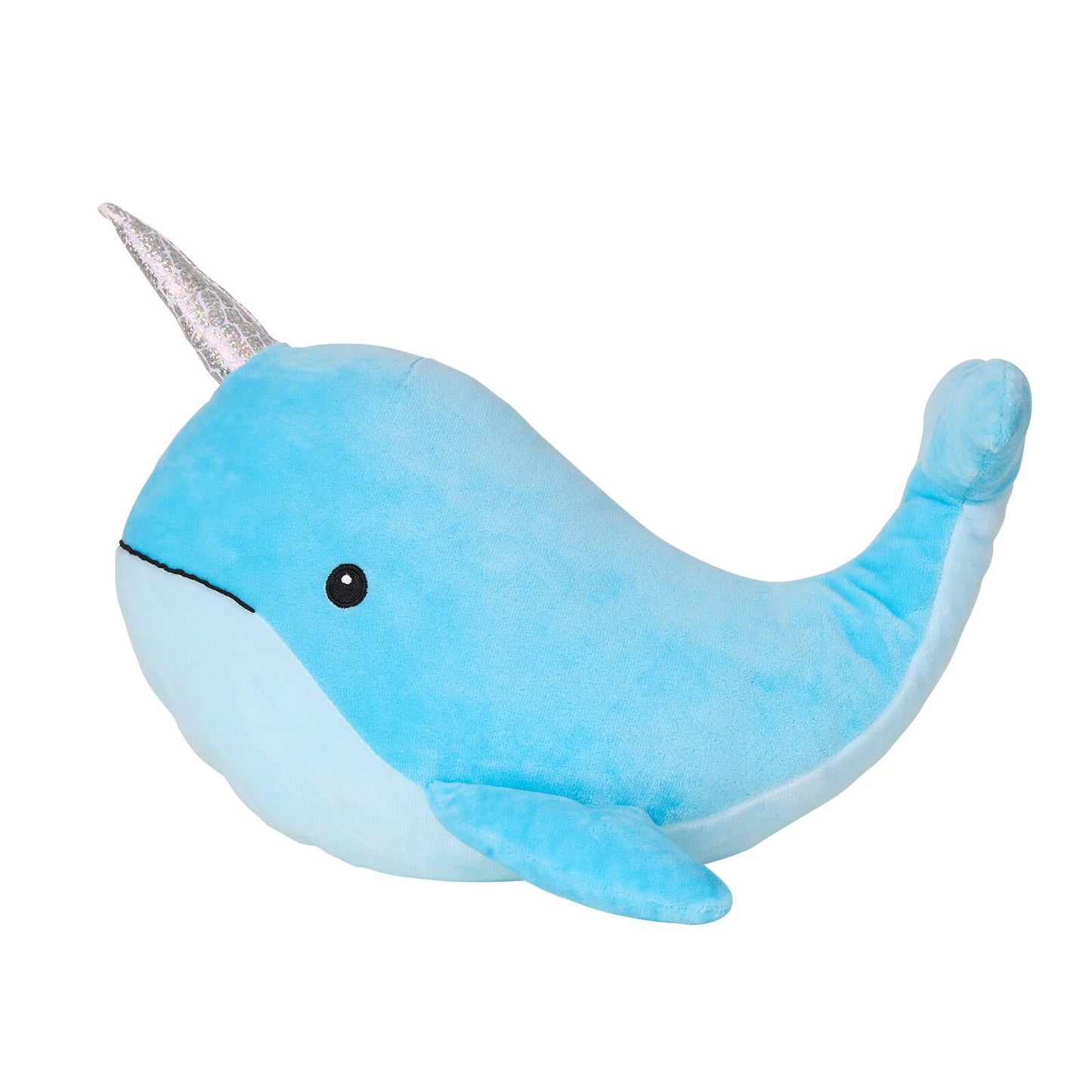 Happy Tails Narwhal Plush Toy - 230 x 260 x 380mm - Blue