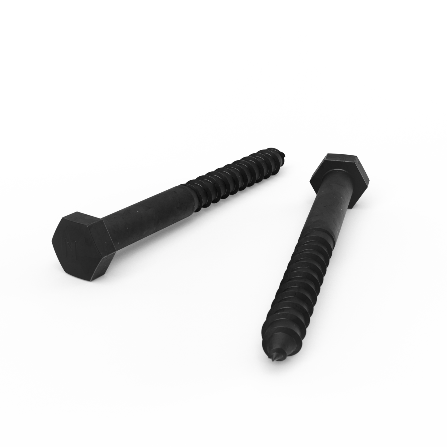 Zenith M10 x 100mm Hot Dipped Galvanised Black Hex Head Coach Screws
