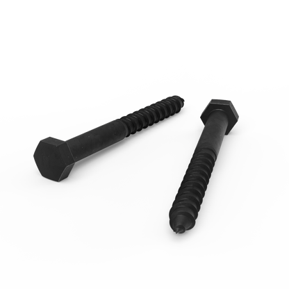 Zenith M10 x 100mm Hot Dipped Galvanised Black Hex Head Coach Screws