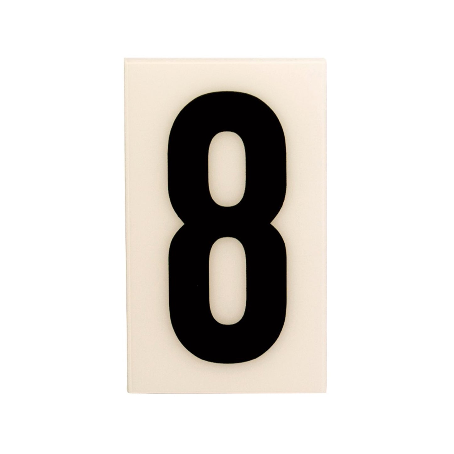 Sandleford White Self Adhesive House Number 8 - 60mm