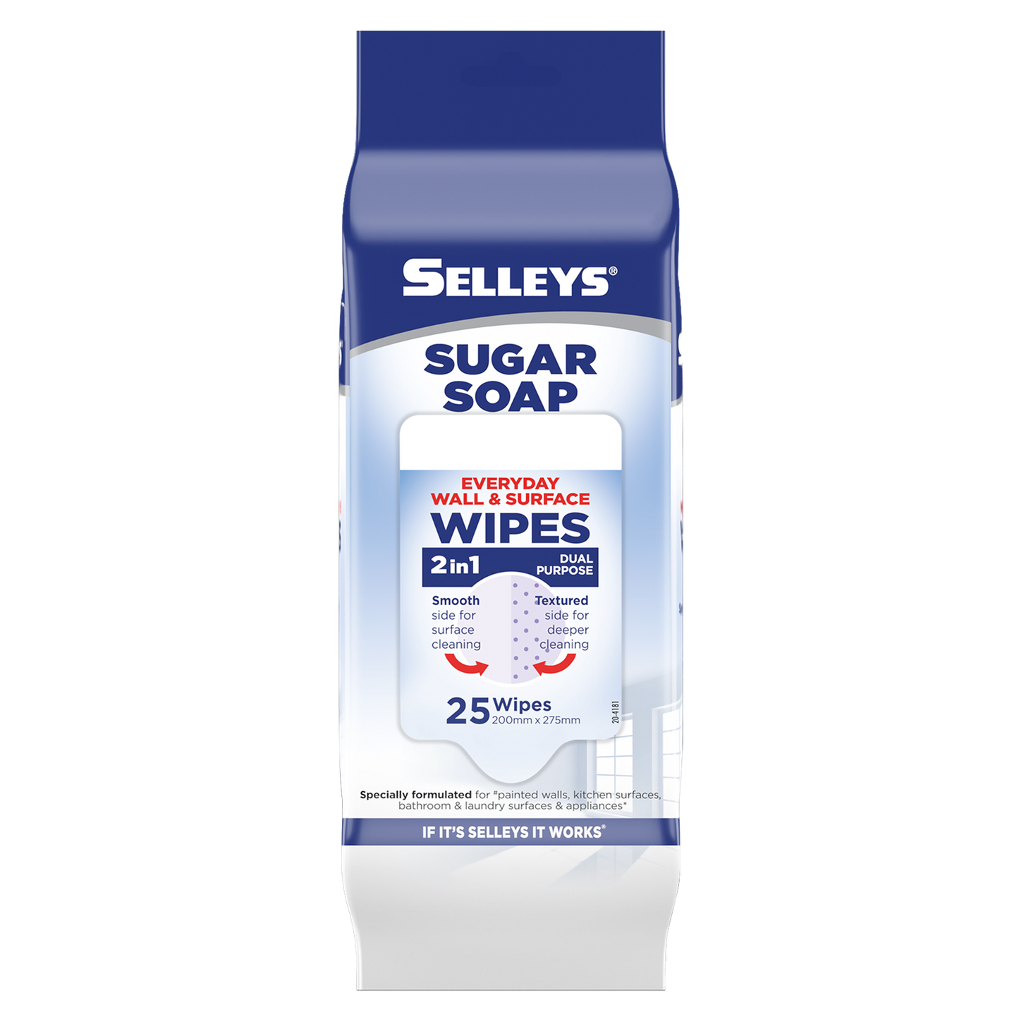 Selleys Sugar Soap Wipes - 25 Pack
