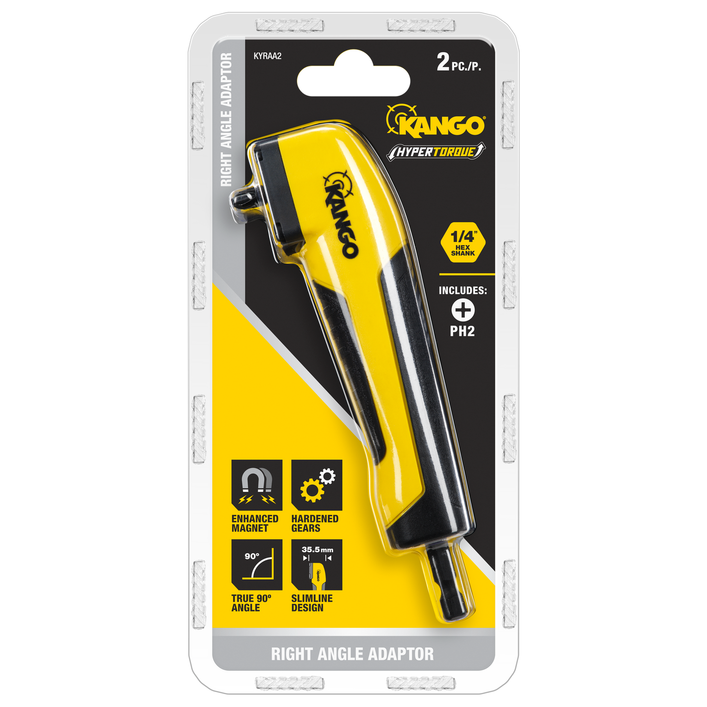 Kango Hypertorque Right Angle Drill Adaptor - 2 Piece