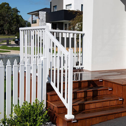 Peak Aluminium Balustrade Post Base Cover - 90mm - White