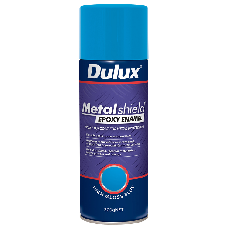 Dulux Metalshield Epoxy Enamel Gloss Spray Paint - 300g - Blue