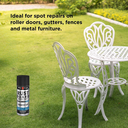 White Knight Rust Guard Touch Up Spray Paint - 300g - Monument Matt
