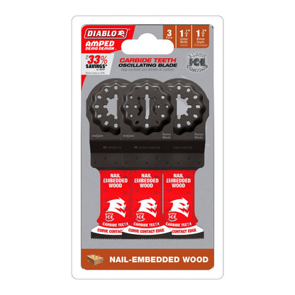 Diablo Starlock Amped Demo Demon Carbide OMT Blades - 32mm - 3 Pack