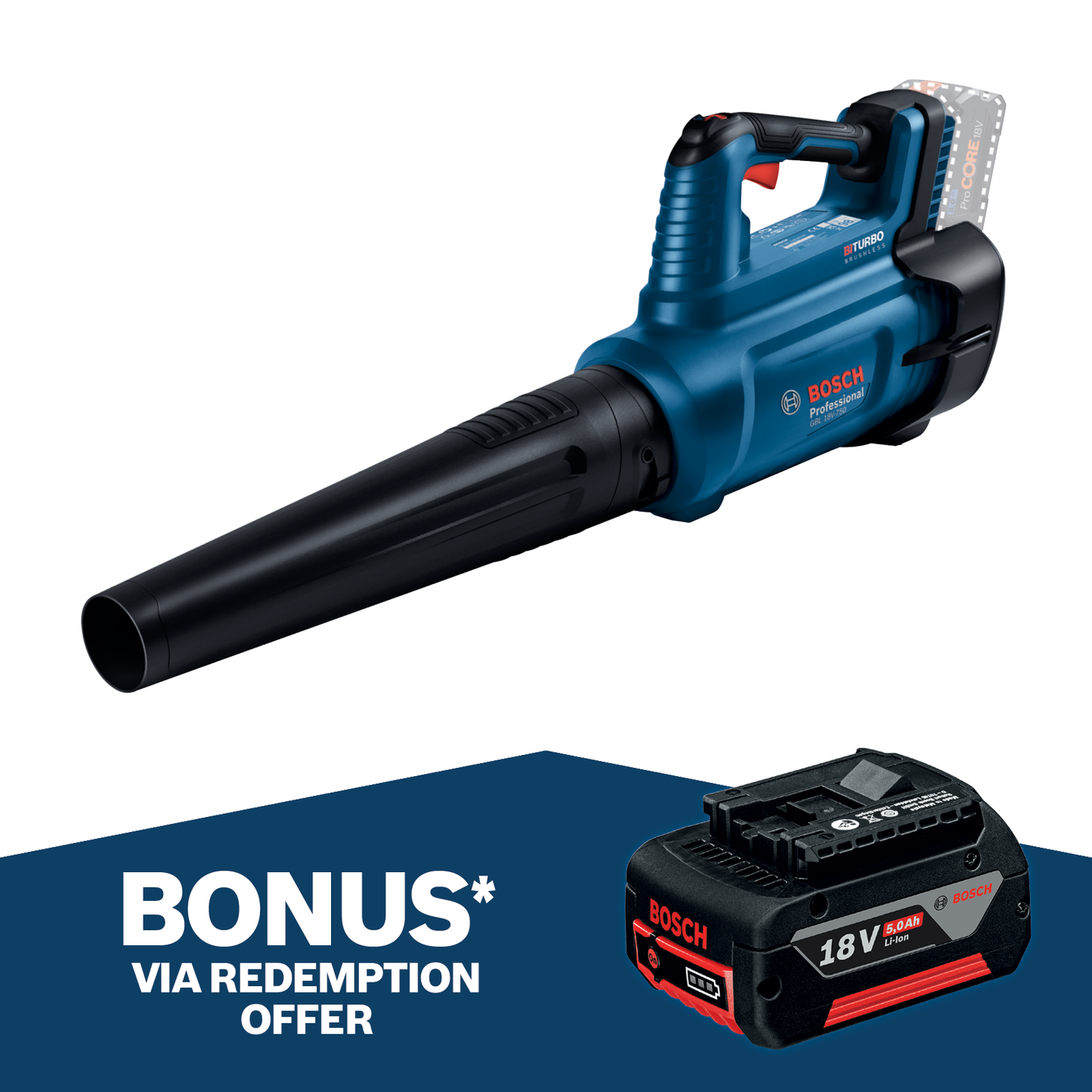 Bosch Biturbo Blower - 18V - 780m³/h - Skin Only